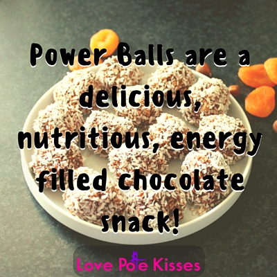 Power Balls are a delicious, nutritious, energy filled chocolate snack!