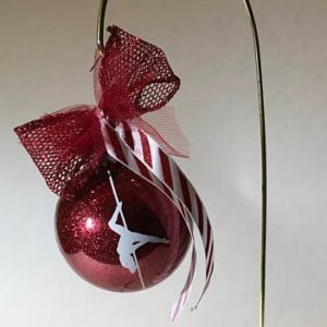 Twisted polerina Christmas bauble